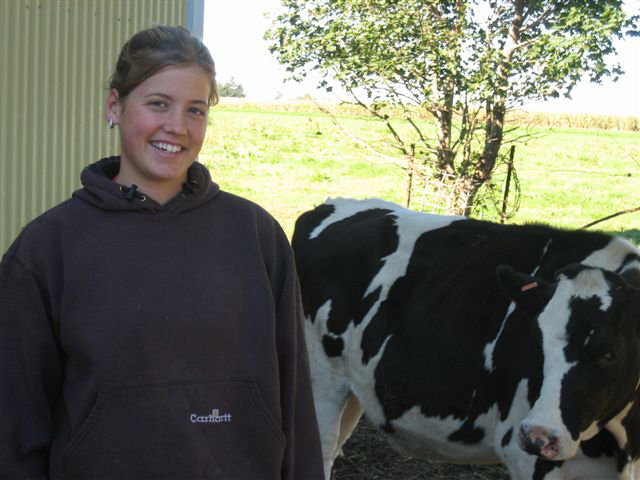 Sarah Mumm in 2007, in the first years of running her own farm
